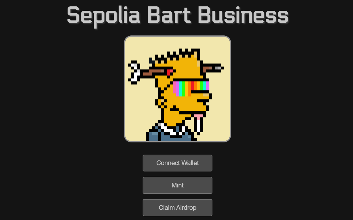Sepolia Bart Business NFT